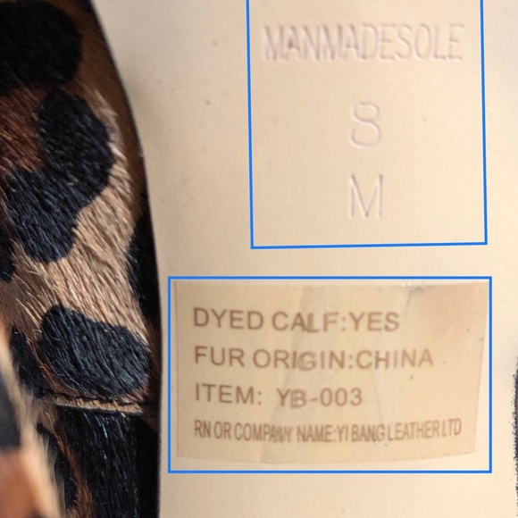 Leopard CHICO’S Calf Hair and Suede Heels - Picture 6 of 8